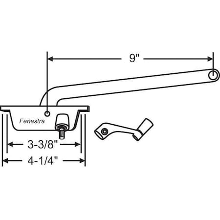 Strybuc LH CASEMENT OPERATOR ASSY 36-131BZ